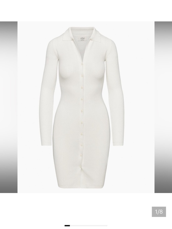 Aritzia Dresses & Skirts - Aritzia Cove Dress Ribbed Button-Front Knit Dress